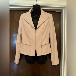 White House Black Market Pale Pink Jacket - Size 10